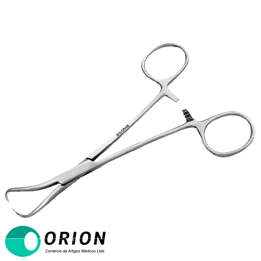 Pinça tipo Pozzi para cirurgias