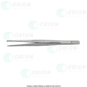 PINÇA ANATÔMICA DENTE DE RATO 30CM - MS 81071680001