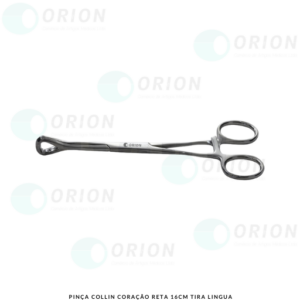 PINÇA COLLIN CORAÇÃO RETA 16CM TIRA LINGUA - MS 81071680001