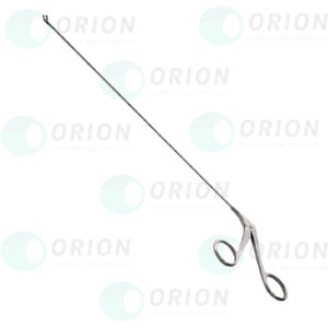 PINÇA DE MICRO LARINGE SACABOCADO ANGULADA P/ CIMA 25CM 1MM - MS 81071680005